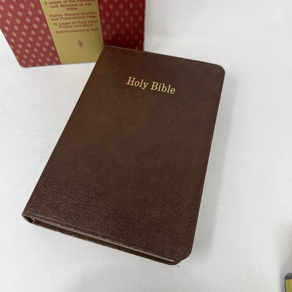 1970 Nelson Study Bible Red Letter Concordance Dictionary BOX King James 263BR‎